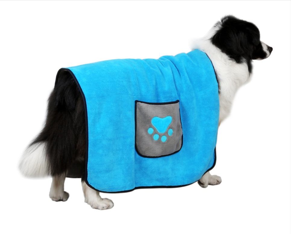 Pet Bath Absorbent Drying Towel Grooming Cloth
