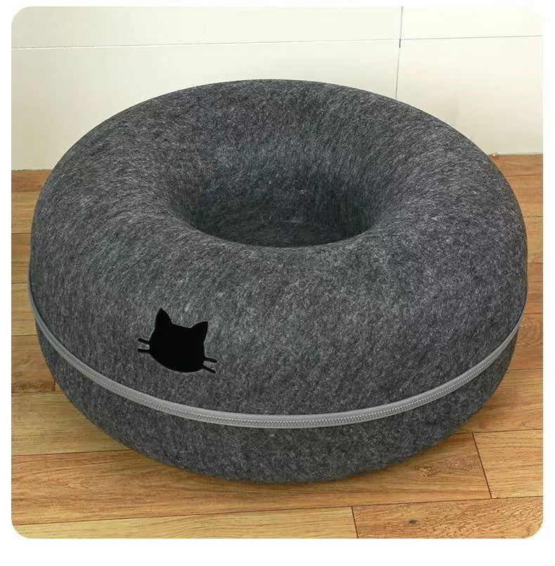Comfortable Round Tunnel Bed For Pet