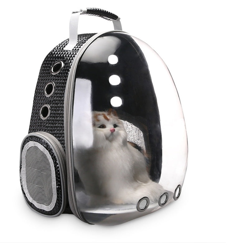 Pet Space Capsule Backpack Carrier 360 Degree View Travel Bag