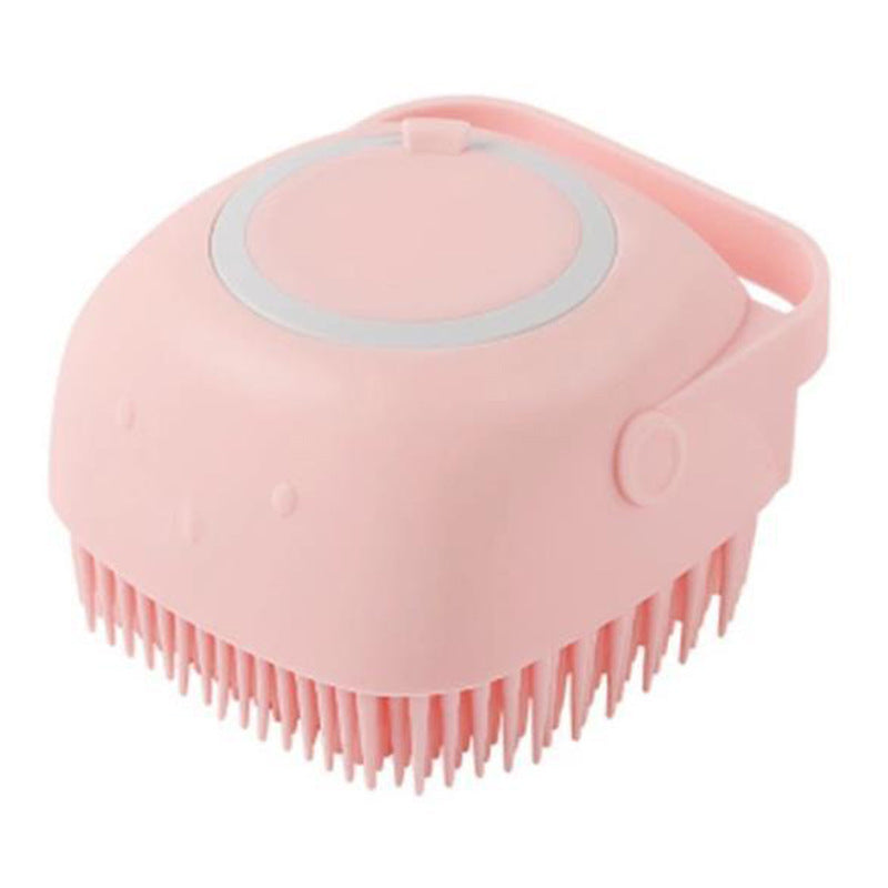Pet Silicone Bath Massage Grooming Brush Tool