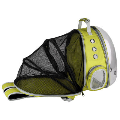 Pet Space Capsule Backpack Carrier 360 Degree View Travel Bag