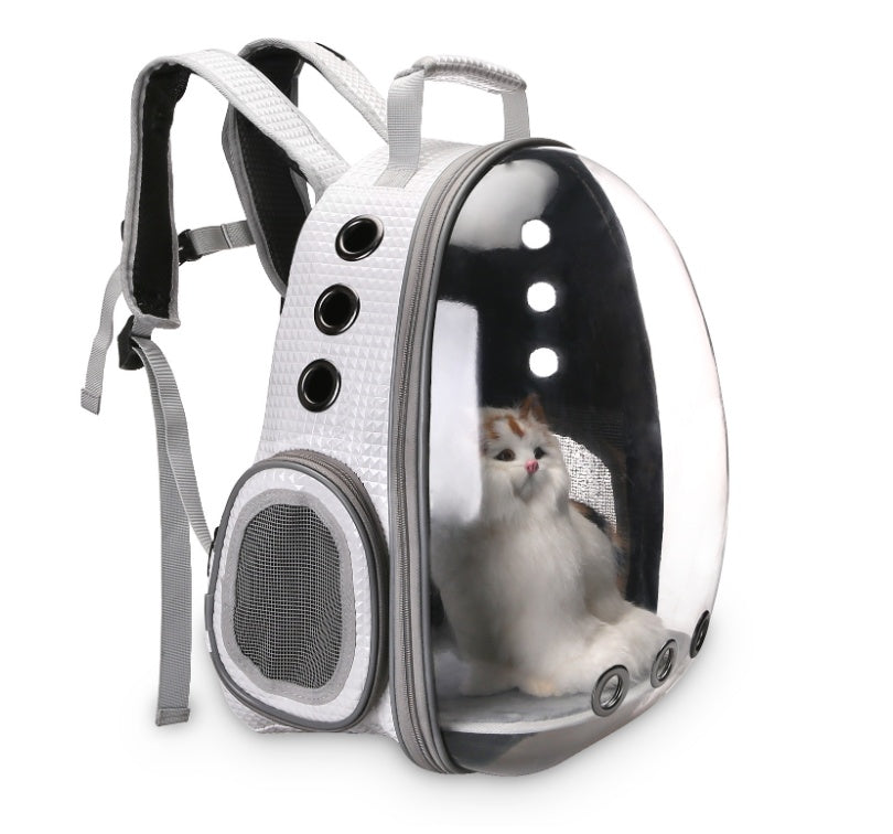 Pet Space Capsule Backpack Carrier 360 Degree View Travel Bag