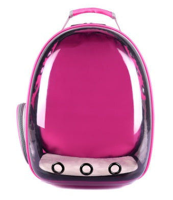 Pet Space Capsule Backpack Carrier 360 Degree View Travel Bag