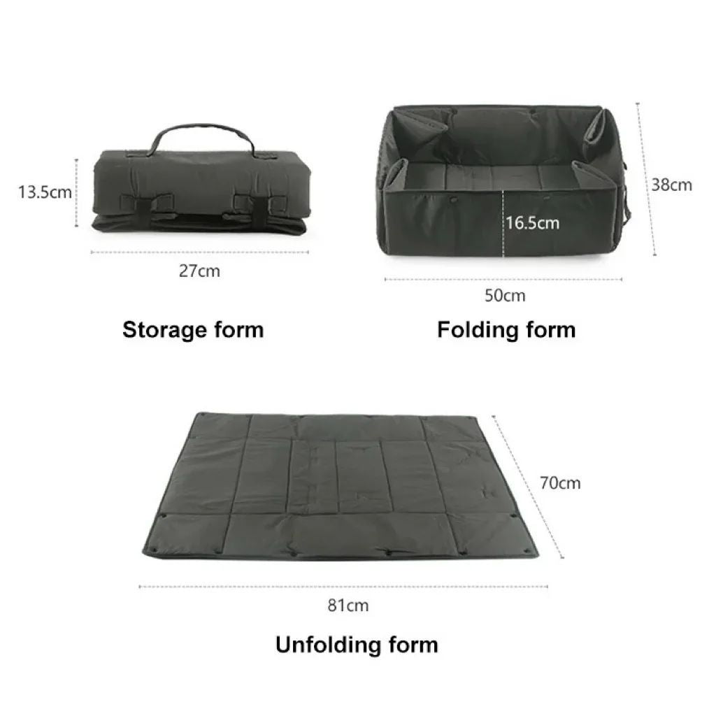 Pet Portable 3-in-1 Travel Bed Carrier Mat Cushion Foldable Kennel