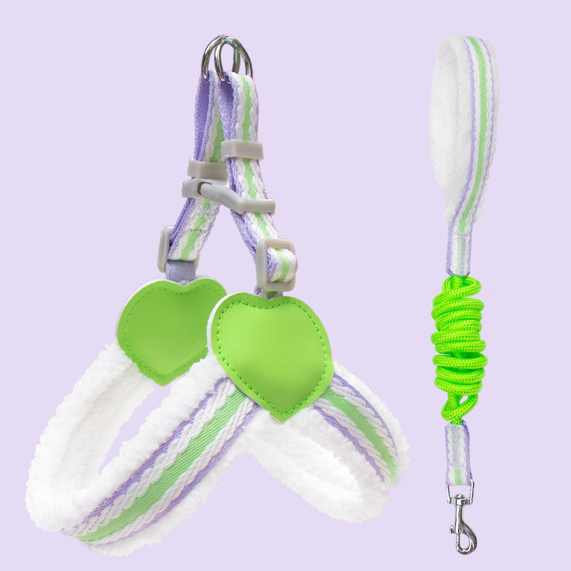Breathable Summer Pet Chest Vest Walking Leash For Small Medium Pets