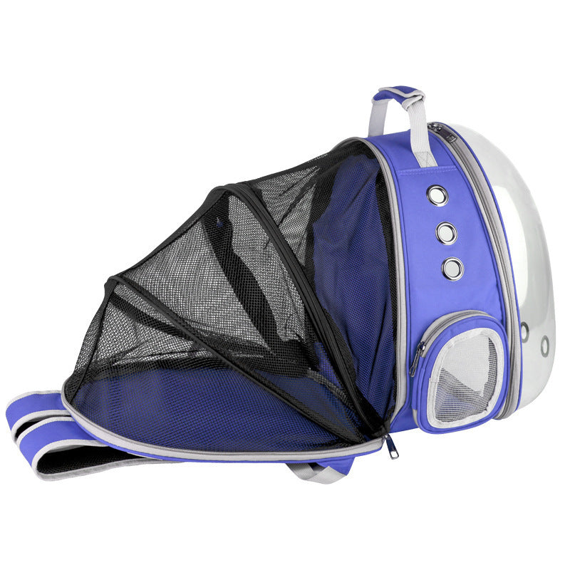 Pet Space Capsule Backpack Carrier 360 Degree View Travel Bag