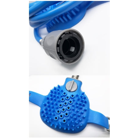 Pet Bathing Silicone Shower Massage Gloves With Nozzle Brush Tool