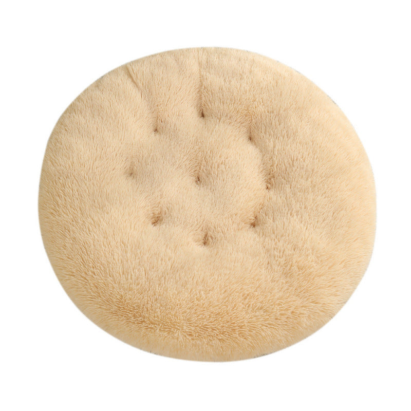Plush Warm Round Sleeping Bed Mat For Pet