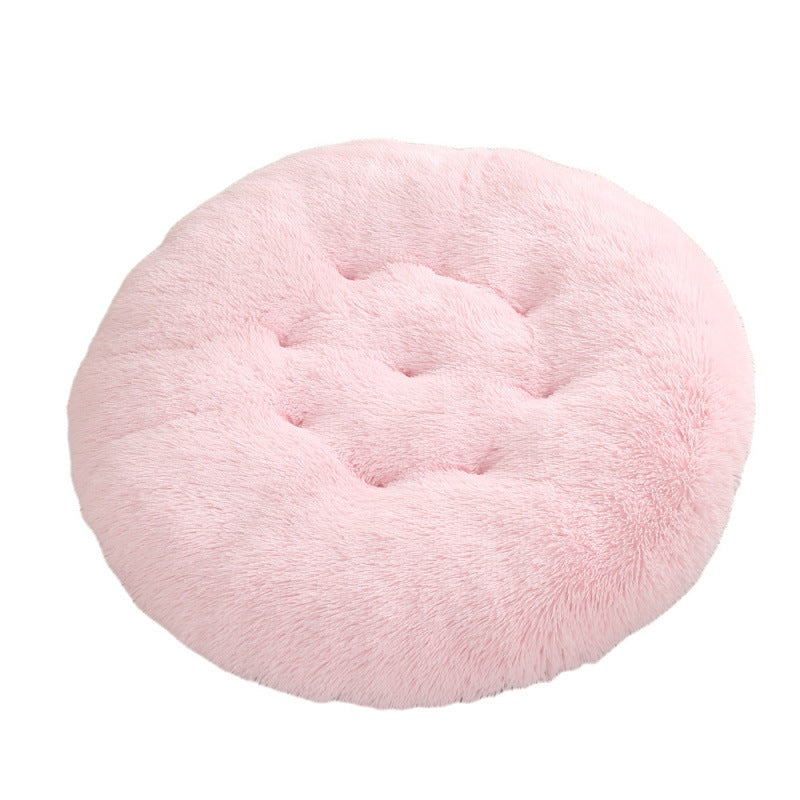 Plush Warm Round Sleeping Bed Mat For Pet
