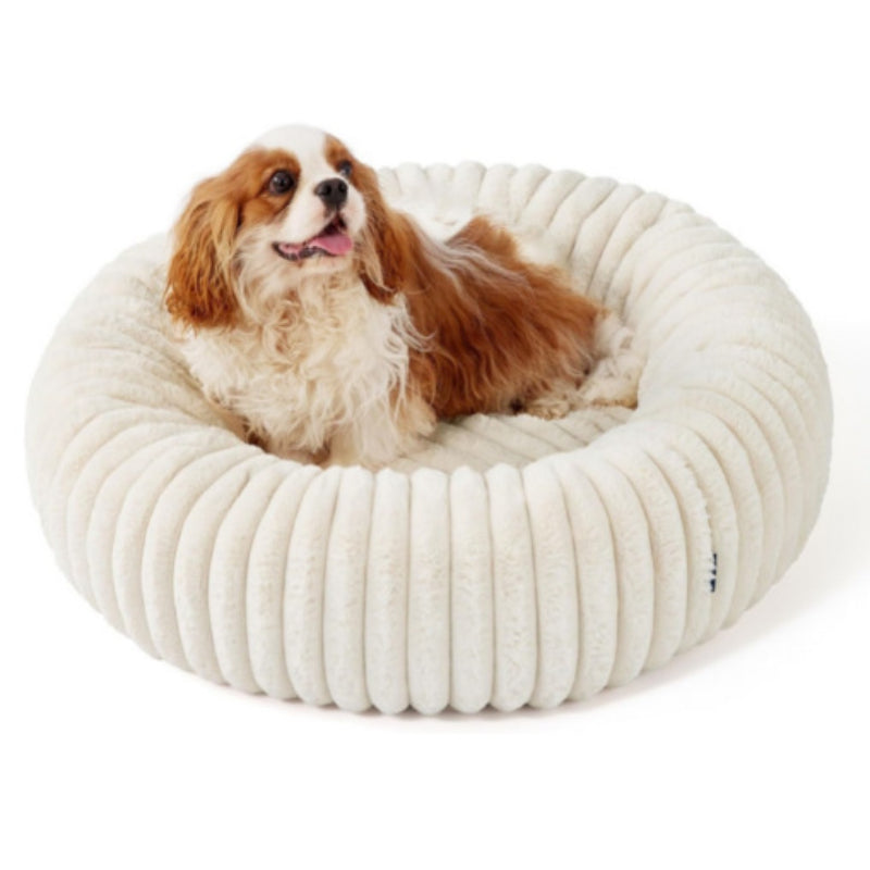 Plush Rabbit Fur Winter Warm Round Bed For Pet