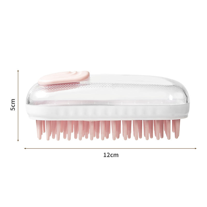 Pet Silicone Bath Massage Foam Cleaning Grooming Brush