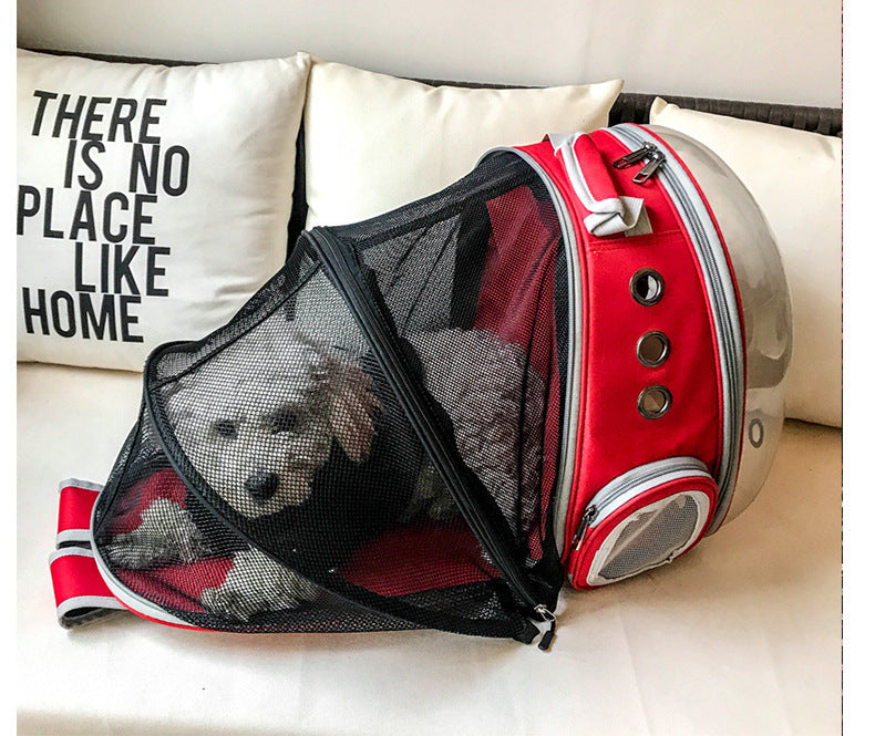 Pet Space Capsule Backpack Carrier 360 Degree View Travel Bag