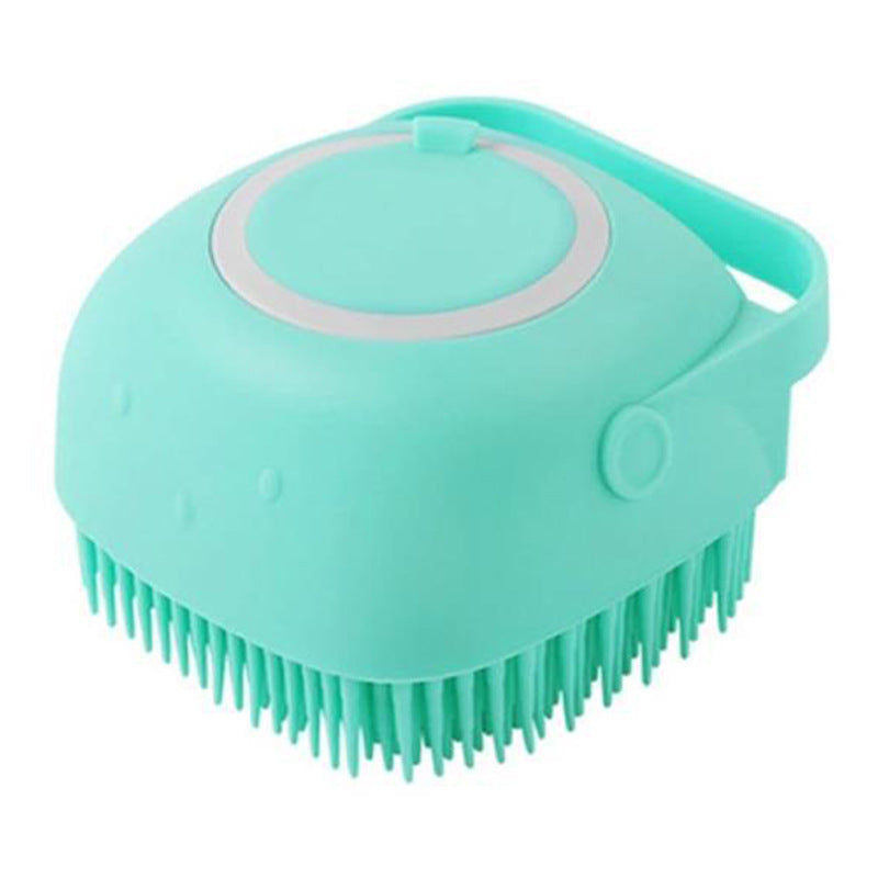 Pet Silicone Bath Massage Grooming Brush Tool
