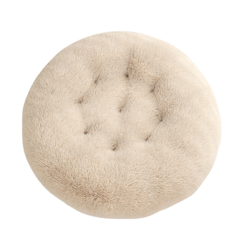 Plush Warm Round Sleeping Bed Mat For Pet