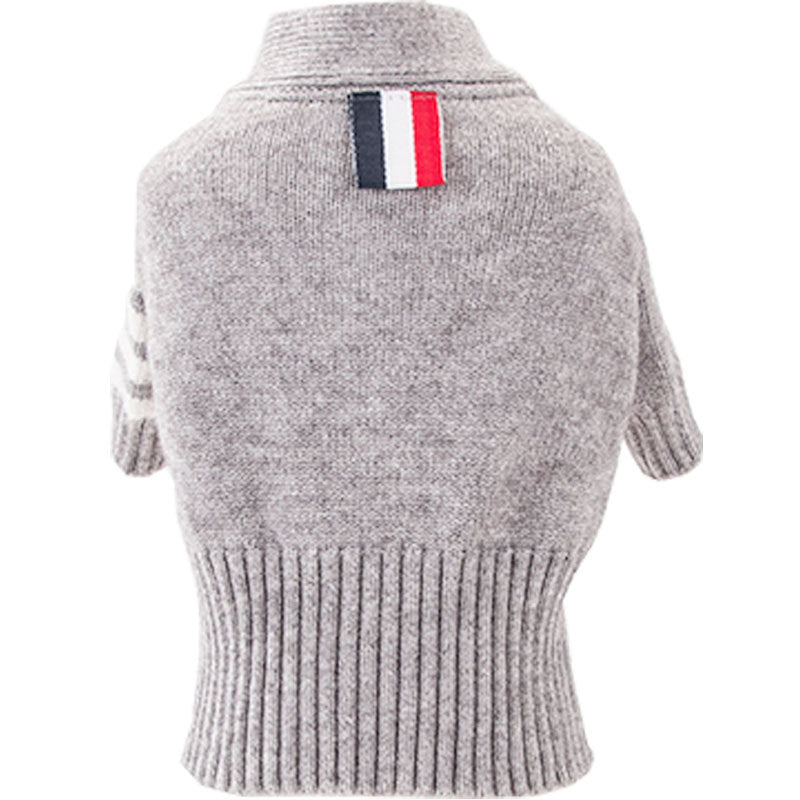 Pet Warm Knit Sweater Coat Outfit