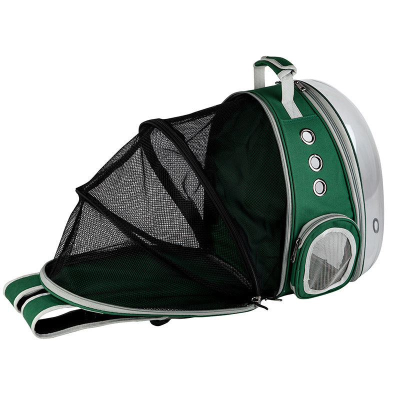 Pet Space Capsule Backpack Carrier 360 Degree View Travel Bag
