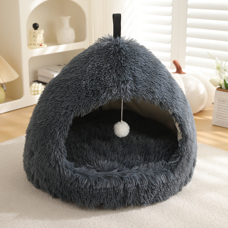 Winter Warm Plush Cat Nest Bed For Pet