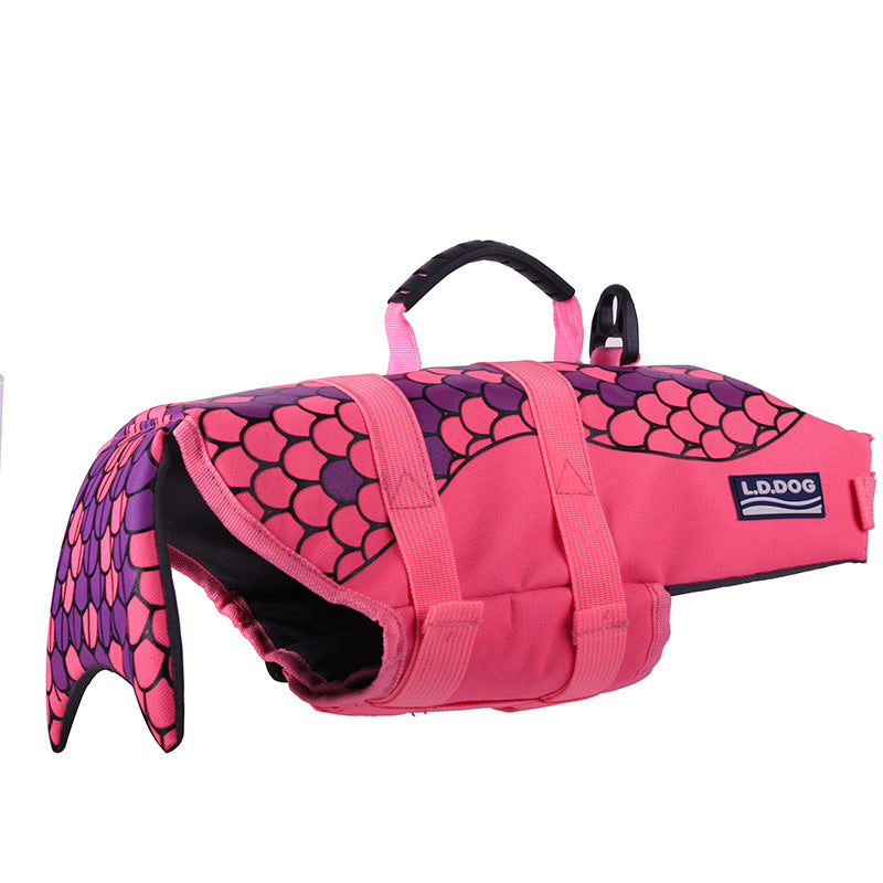 Adjustable Swimming Life Vest Swim Aid Jacket For Pet