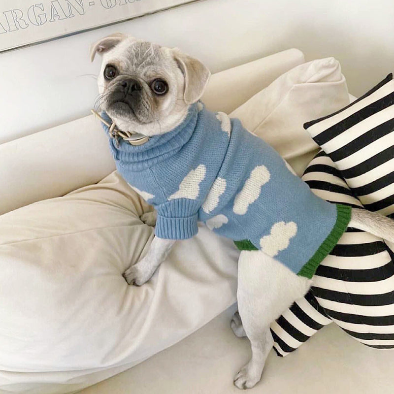 Pet Jacquard Knit Sweater Outfit