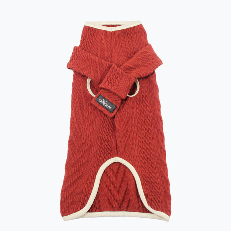 Pet Vintage Twist Knit Sweater Outfit