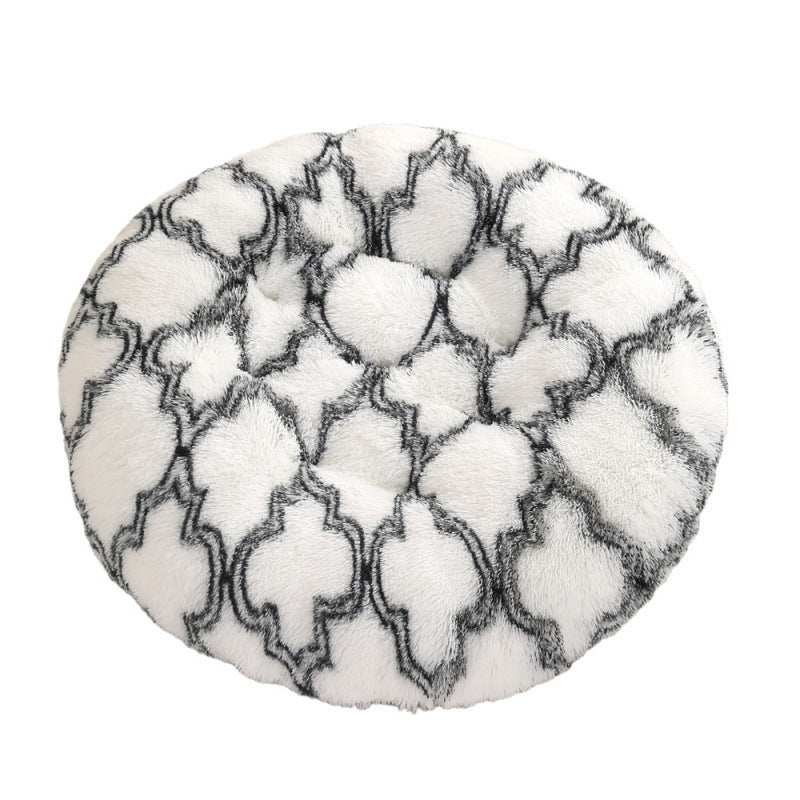 Plush Warm Round Sleeping Bed Mat For Pet