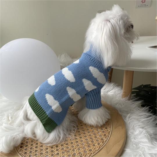 Pet Jacquard Knit Sweater Outfit