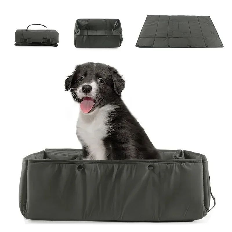 Pet Portable 3-in-1 Travel Bed Carrier Mat Cushion Foldable Kennel