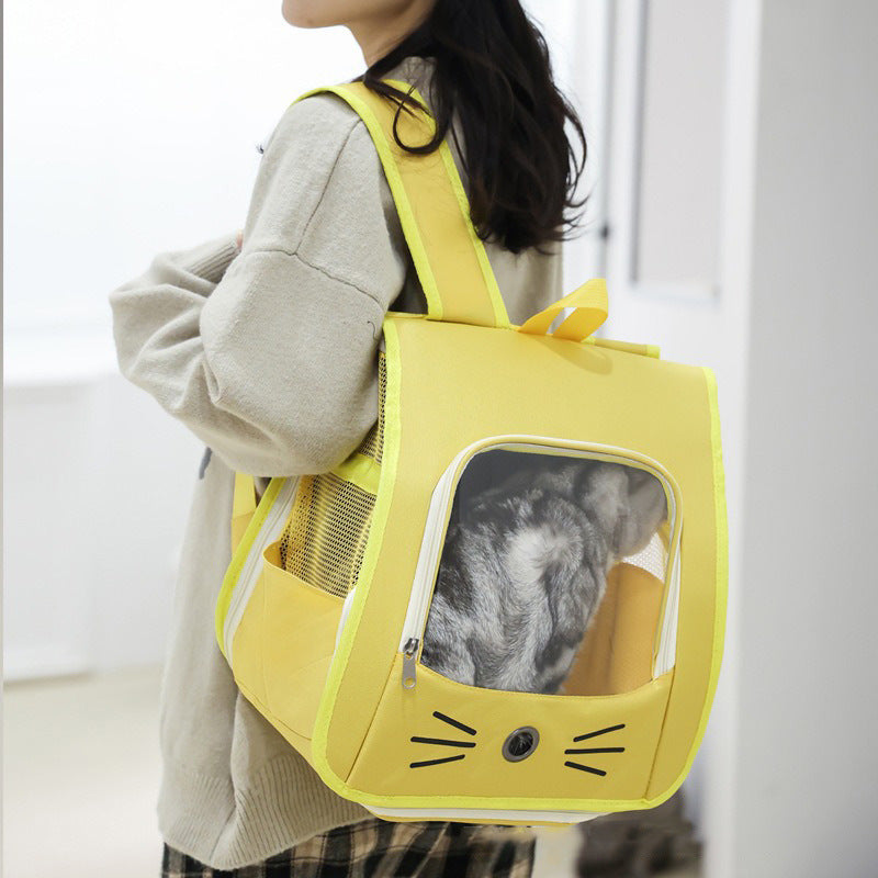 Pet Breathable Portable Backpack Carrier Bag Outdoor Travel