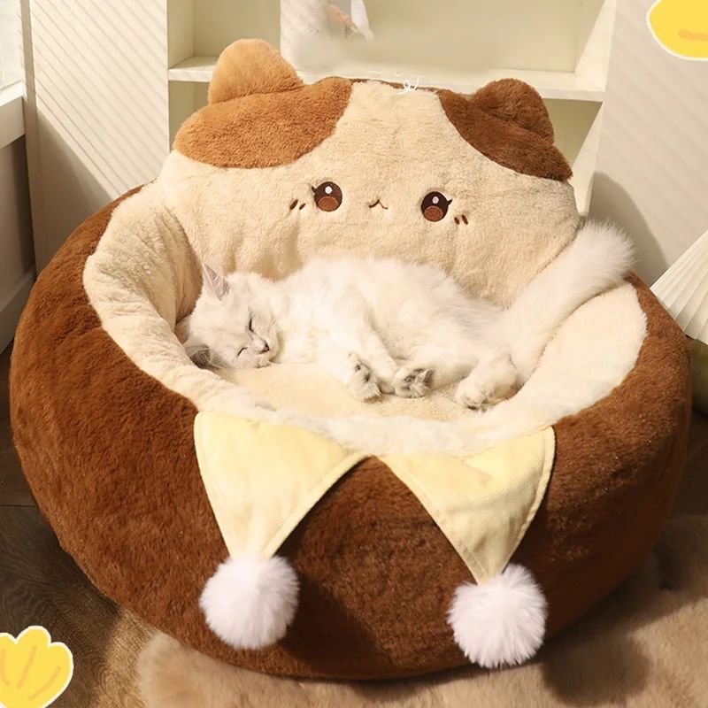 Warm Round Sofa Cushion Bed For Pet