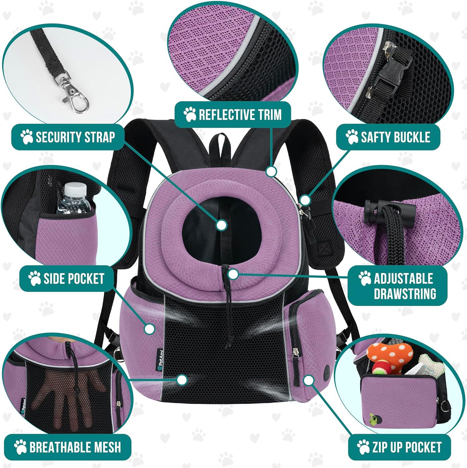 Pet Portable Breathable Travel Backpack Carrier Bag