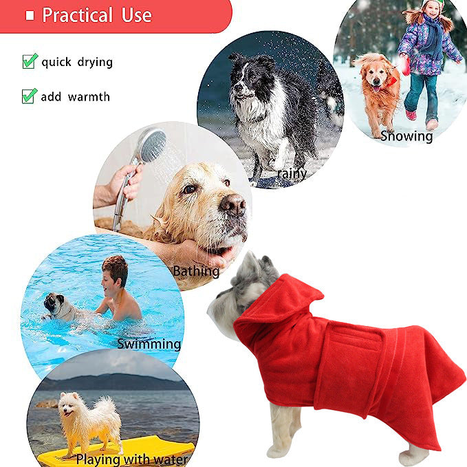 Pet Super Absorbent Quick Dry Fiber Bath Towel Grooming Cloth