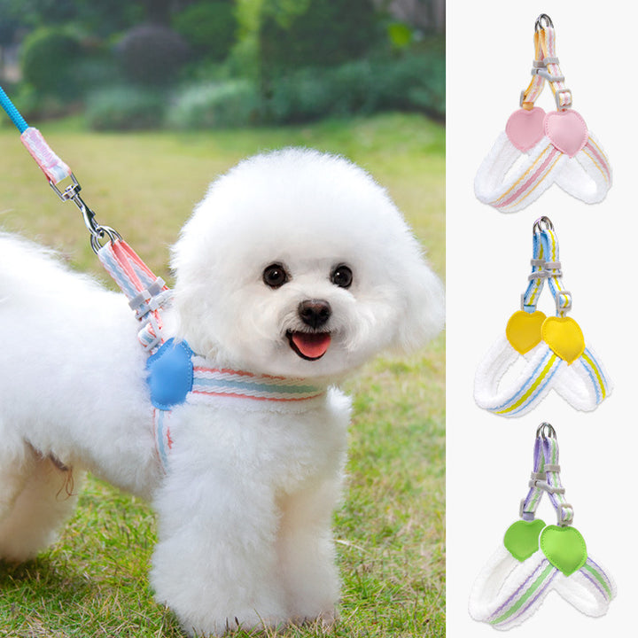 Breathable Summer Pet Chest Vest Walking Leash For Small Medium Pets
