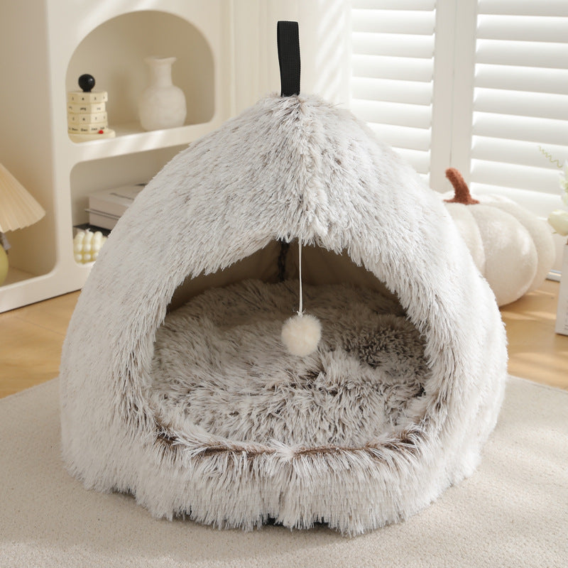 Winter Warm Plush Cat Nest Bed For Pet