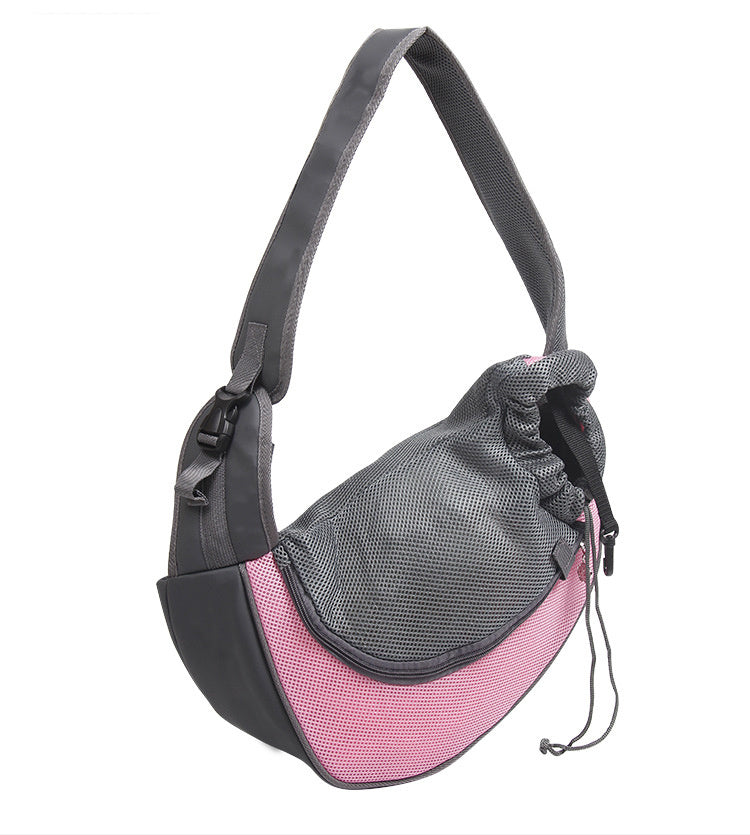 Pet Mesh Oxford Single Shoulder Travel Carrier Bag