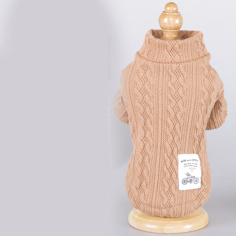 Pet Warm Knit Sweater Outfit
