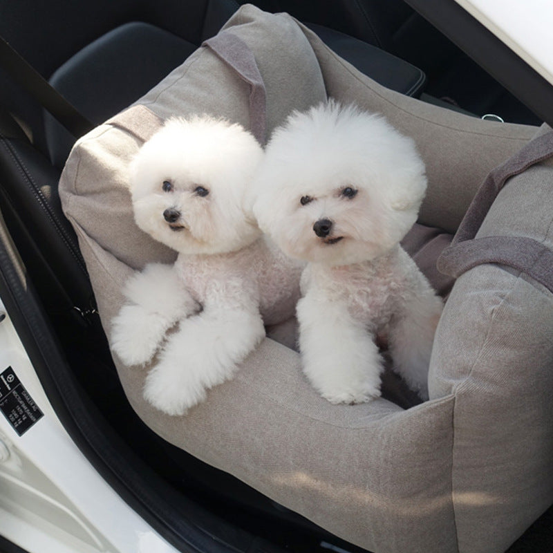 Pet Waterproof Car Safety Seat Carrier Basket Travel Bed