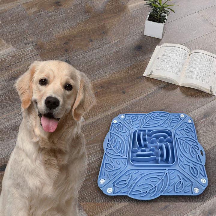 Foldable Silicone Slow Feeding Mat Bowl For Pet