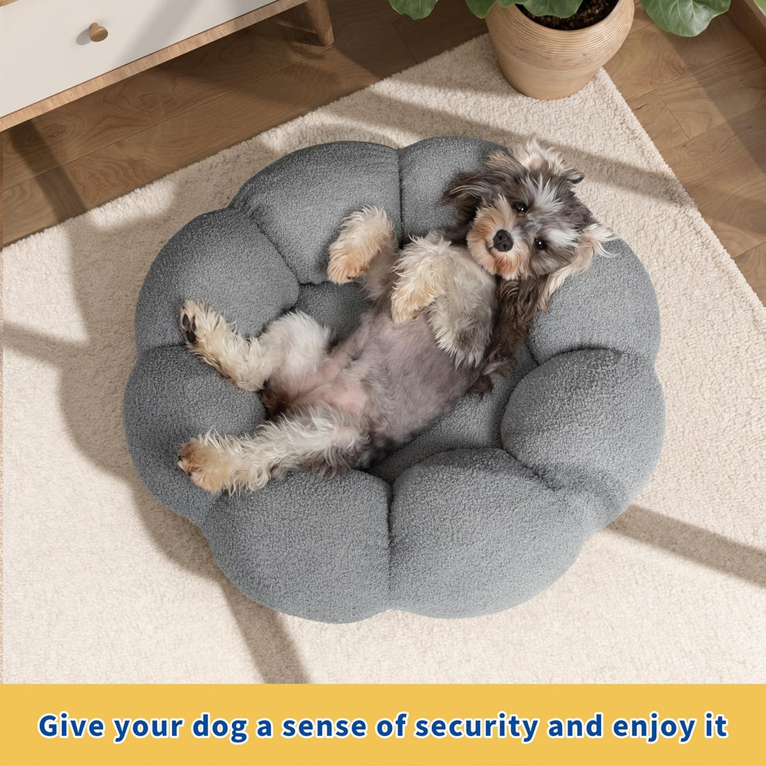 Fluffy Calming Donut Bed For Pet