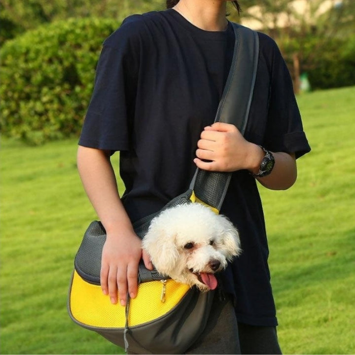 Pet Mesh Oxford Single Shoulder Travel Carrier Bag