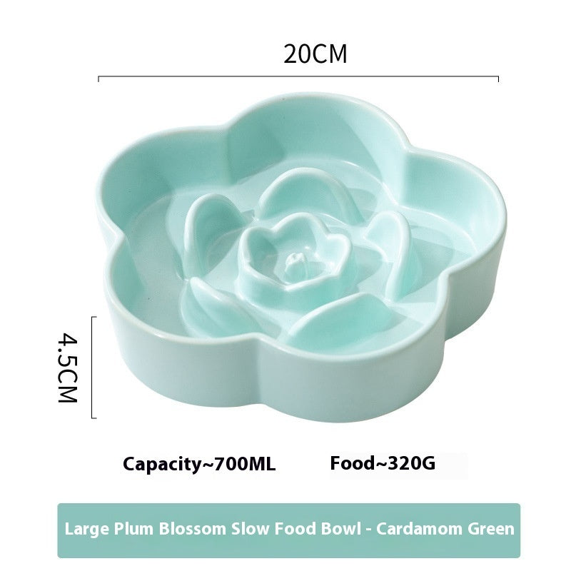 Ceramic Slow Feeding Bowl For Pet