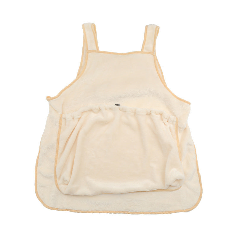 Pet Plush Hanging Chest Carrier Apron Travel Sleeping Bag