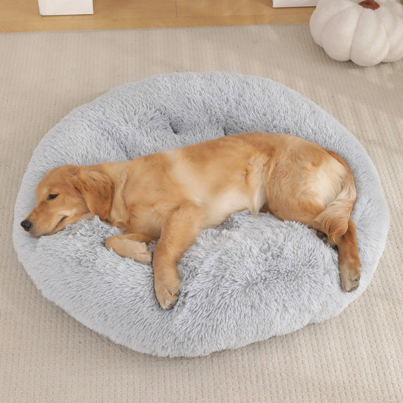 Plush Warm Round Sleeping Bed Mat For Pet