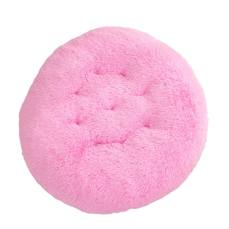 Plush Warm Round Sleeping Bed Mat For Pet