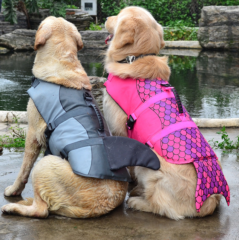 Adjustable Swimming Life Vest Swim Aid Jacket For Pet