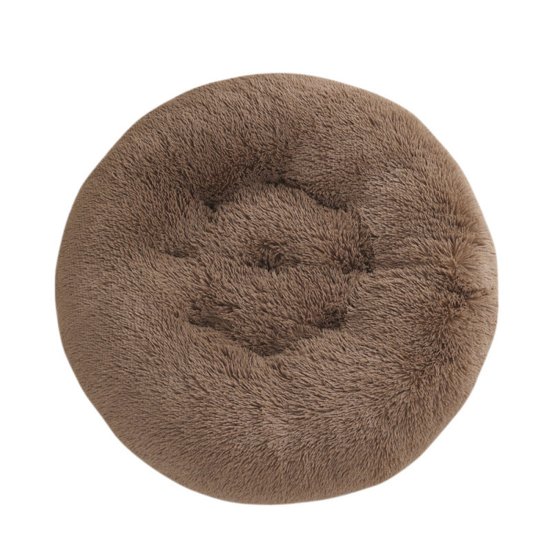Plush Warm Round Sleeping Bed Mat For Pet