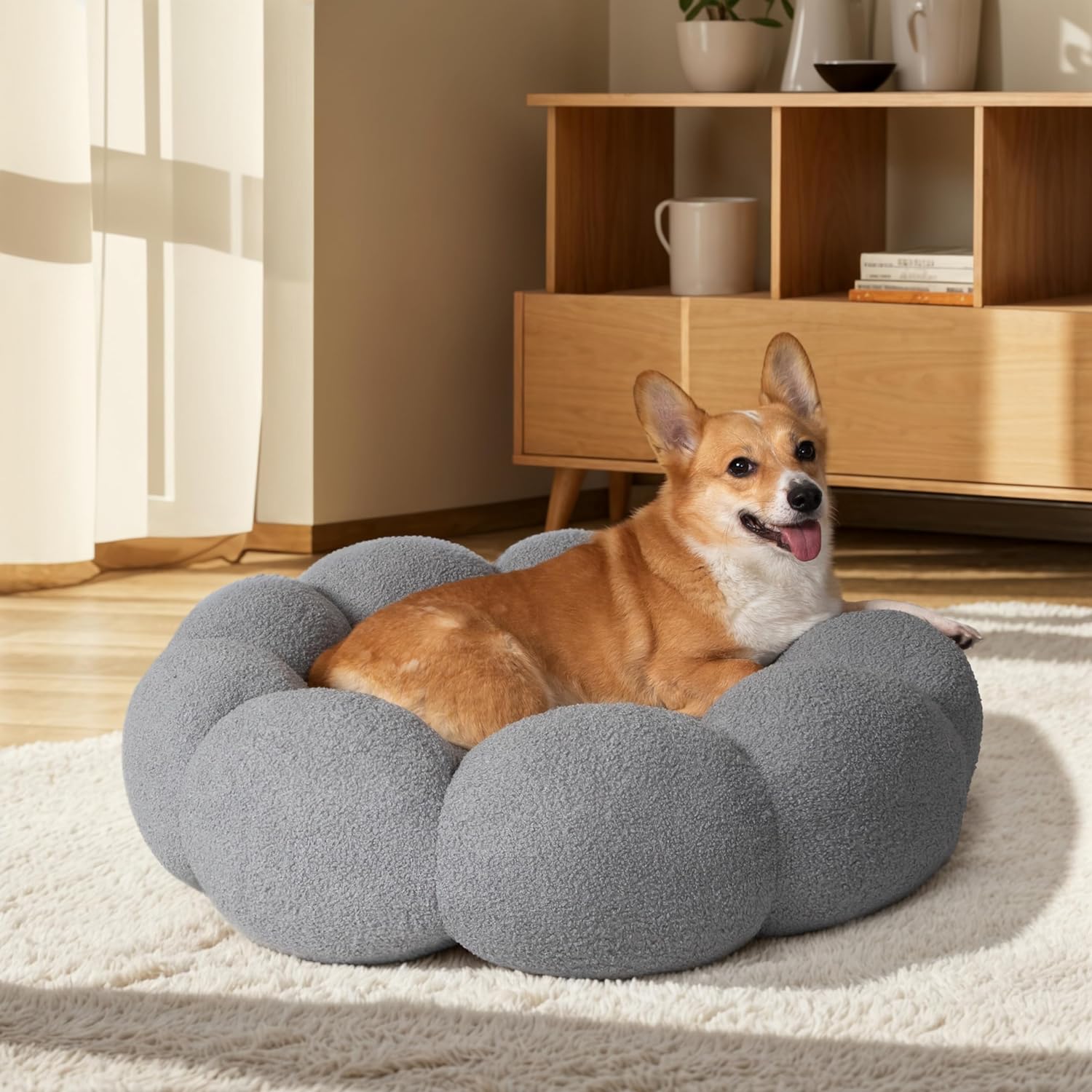 Fluffy Calming Donut Bed For Pet