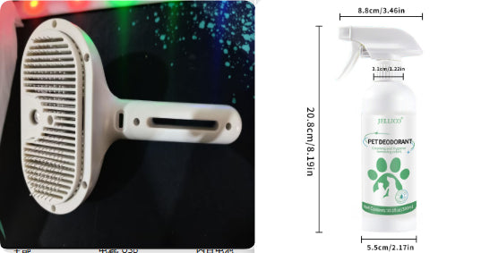 Self Cleaning Dematting Grooming Comb With Mist For Pet