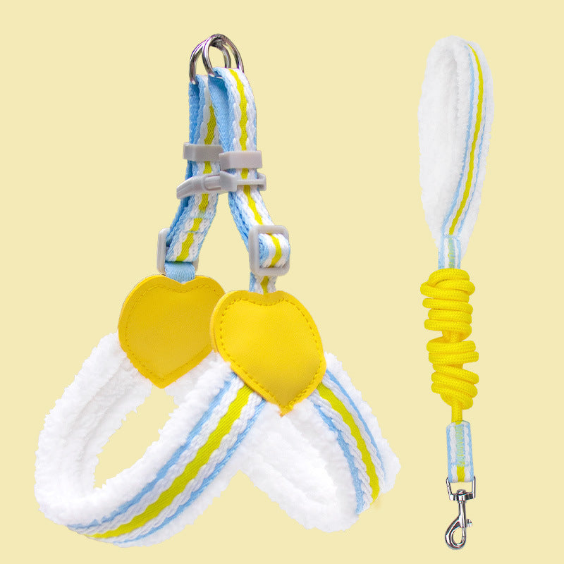 Breathable Summer Pet Chest Vest Walking Leash For Small Medium Pets