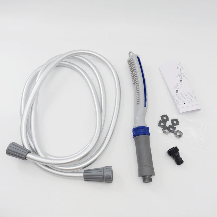 Pet Shower Bath Brush With Water Hose Attachment