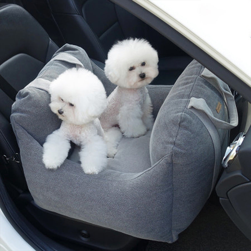 Pet Waterproof Car Safety Seat Carrier Basket Travel Bed